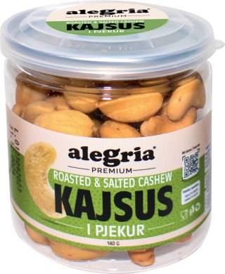 Roasted and salted cashew nuts 120 g Can PET